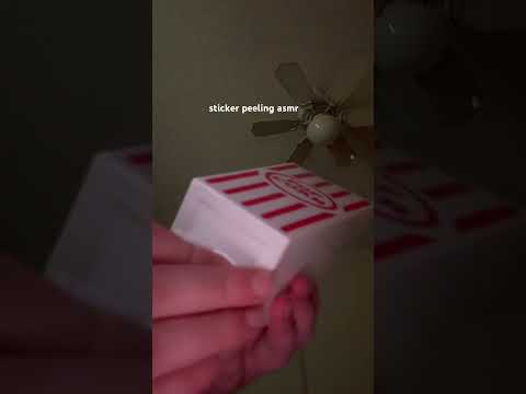 sticker peeling asmr #relax #asmr #asmrsounds #tingles