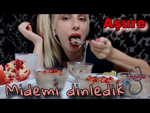 Midemizdeki seslere inanamayacaksınız ~ Asmr Türkçe ~ Mukbang ~ Aşure yedim ~ Nefes burusu 👃