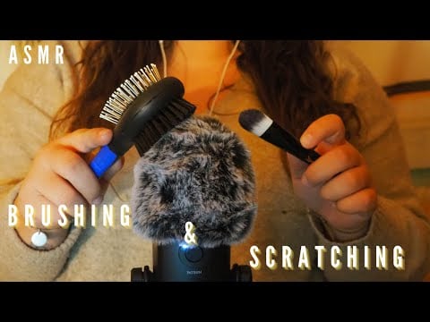 ASMR - Mic Brushing & Scratching (Plastic wrap, gloves, brushes...)