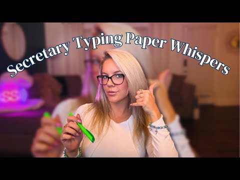 ASMR Secretary Roleplay SOFT Whispers for Relaxation