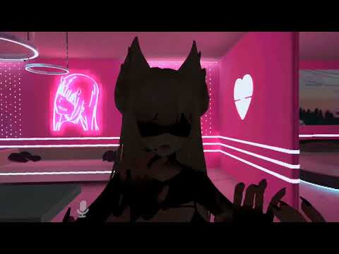 Pink moody room, tapping ASMR and scratching