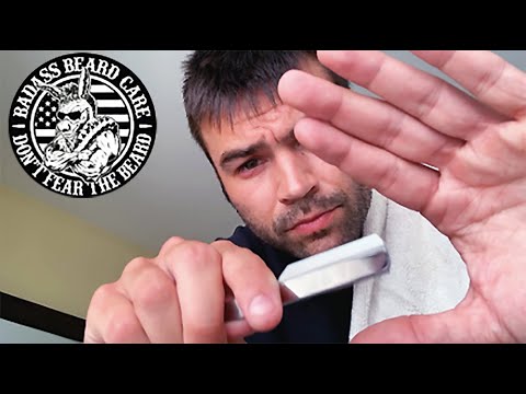 ASMR face shave