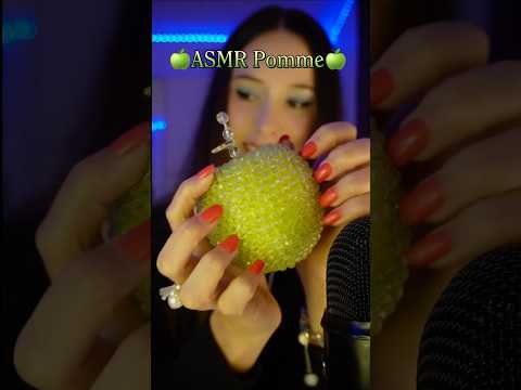 Elle est plutôt satisfaisante cette 🍏✨ #asmr #satisfyingsounds #asmrtriggers #scratching #tapping