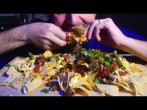 ASMR Breakfast Nachos * Super Bacon * 자막 字幕  उपशीर्षक ( Real Sounds ) | Nomnomsammieboy