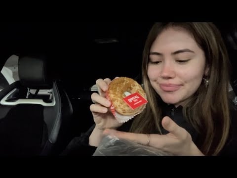 arabada minik mukbang ASMR (kore hamurisleri deniyoruzzzz) 