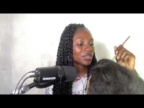 GIRL WHISPERING IN YOUR EARS ASMR AND SCRATCHING YOUR SCALP WITH CHEWING GUM