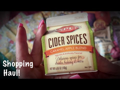 ASMR Shopping Haul! (Whispered version) Making tea & showing my tree! Tissue paper crinkles!