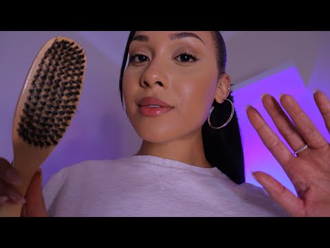 ASMR POV 🧸 Scalp massage, Skincare, Hairplay, Hair brushing (Personal Attention)