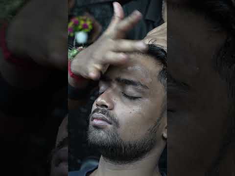 Wooden Tool Forehead Massage for Instant Stress Reduction ASMR #shorts