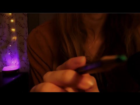 ASMR | Artist draws on your face (with sounds) | pencil face touching, personal attention, Roleplay