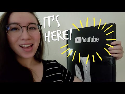 An ASMR Unboxing of the Silver Play Button! ▶️