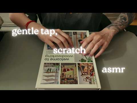 [asmr] fast, not aggressive tapping and scratching books, page flipping, no talking asmr