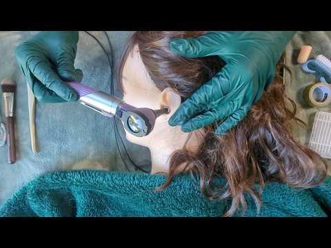 ASMR - Ear Cleaning and Spa Ear Massage - Sticky Picks, Pressure, Gloves - Soft Spoken