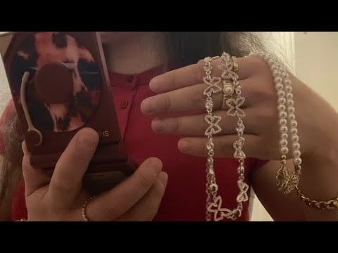 ASMR getting you ready for a party 🪩 but everyone in the house sleeps and we have to be quiet 🤫