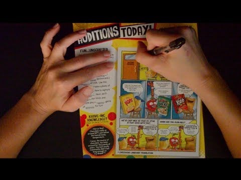 Asmr - Crunchy Cereal Box Games - Softly Spoken