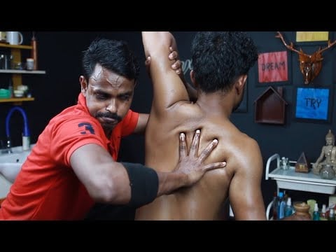 Strong Wrist Barber Back Body Massage | Deep Tissue Body Massage ASMR | Neck Cracking Massage