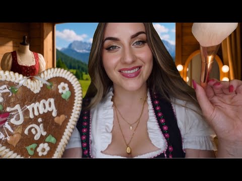Oktoberfest ASMR 🎡 Ich style dich für die Wiesn | Makeup, Tailoring, Hairplay Roleplay Deutsch