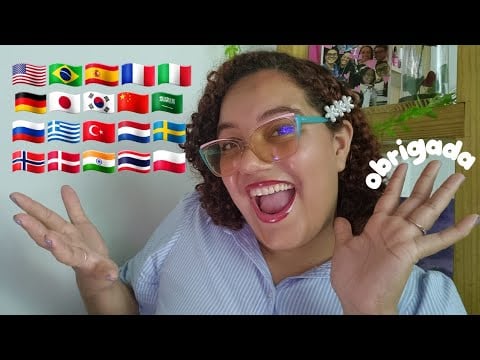 ASMR "OBRIGADA" em 20 LÍNGUAS DIFERENTES 💕✨