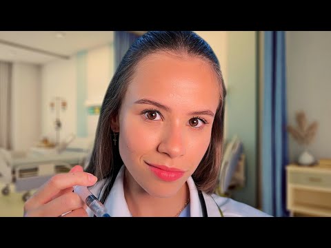 ASMR ASSISTA PARA FICAR COM SONO: Enfermeira da NOITE faz TESTES em VOCÊ