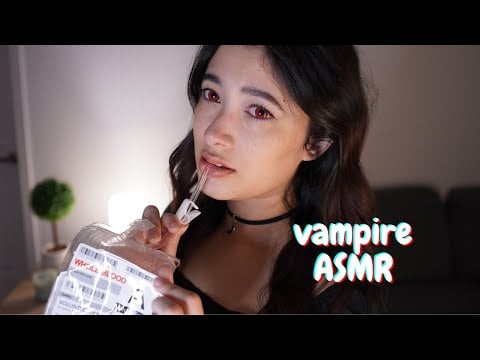 you let the vampire in 🩸... (asmr roleplay)