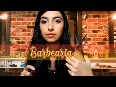 ASMR Roleplay Barbearia ♡ - fazendo sua barba e cabelo!