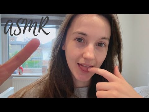 ASMR Spit Painting & Tracing Your Face (GENTLE) Relaxing & Soothing Mouth Sounds