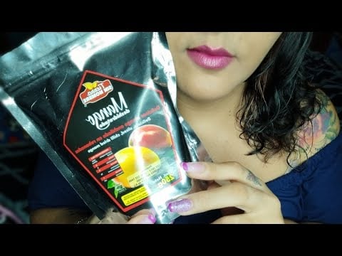 ASMR Comiendo mango 🥭 deshidratado, delicioso