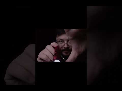 Light Dealer -ASMR EYE flashlight in black room - reflexes testing part 2