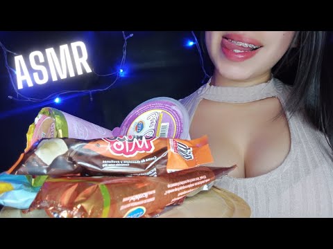 ASMR COMIENDO HELADO MAGNUM y más / Mouth sounds 🍦🍨🍡