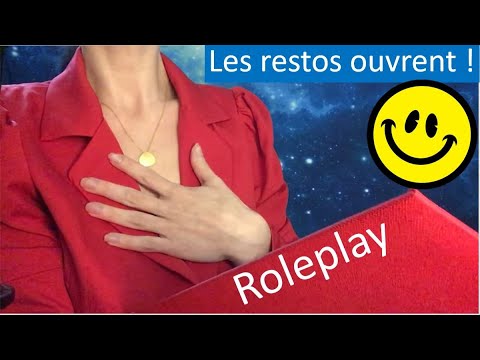 ASMR ROLEPLAY restaurant entre amis ! les restos réouvrent !