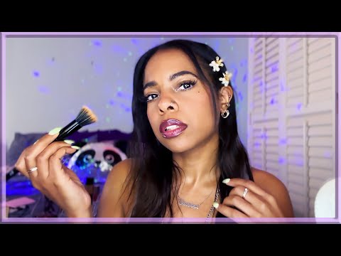 ASMR ✨ MY EVERYDAY MAKEUP ROUTINE 💄 Applying Cluster Lashes ✨ Whispers, Tapping, Mouth Sounds