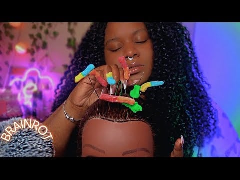 ASMR | Removing Your Brain Rot (scalp plucking, positive affirmations)
