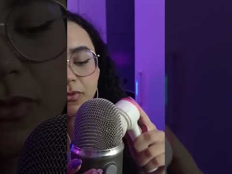 ASMR- Pincel no microfone