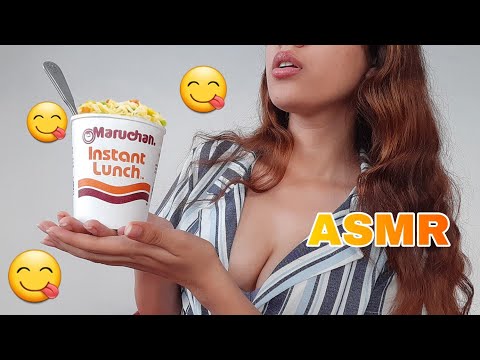 COMIENDO MARUCHAN asmr/ eating sounds