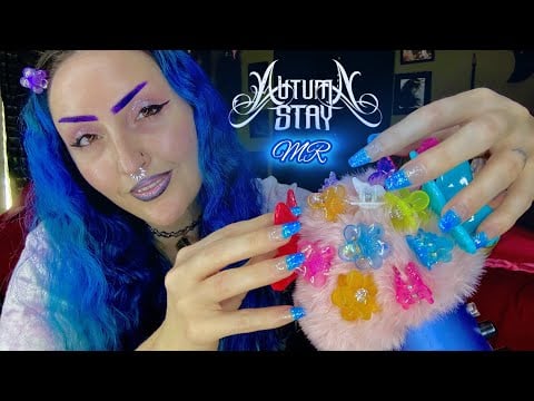 ASMR | FAST & AGGRESSIVE NAIL TAPPING | Y2K HAIR CLIPS | SOFT SPOKEN #asmr #asmrnailtapping