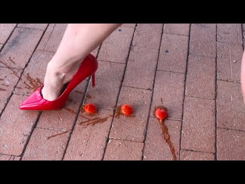 TOMATO CRUSHING ASMR (No Talking)