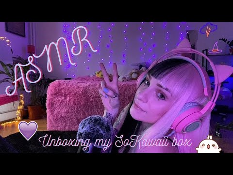 ASMR: ♡ Unboxing My SoKawaii Box ♡ 😴 MULTI DÉCLENCHEURS 😴