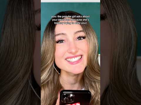 pov: the popular girl asks about your ideal date (because she secretly wants to date you) #asmr