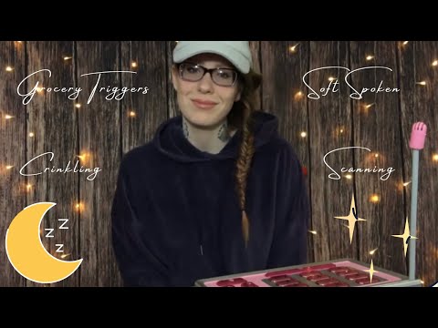 Karuna Satori ASMR Grocery Store Triggers Compilation | Whispering, Scanning, Tapping, Crinkling