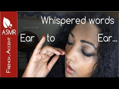 ASMR [french accent] words ear to ear 💤 sleep hypnosis 💤 triggers  💤 perfect
