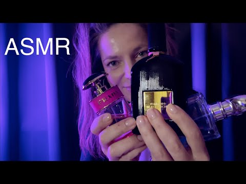 ASMR | Perfume Bottles (Lid Sounds + Tapping + Mouth Sounds)