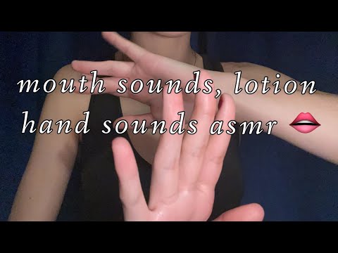 asmr mouth sounds, hand sounds, lotion (lofi)