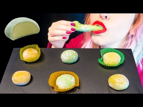 ASMR: Extremely Soft & Sticky Fruit Mochi | Passion Fruit Plum Pomelo ~ Relaxing [No Talking|V] 😻