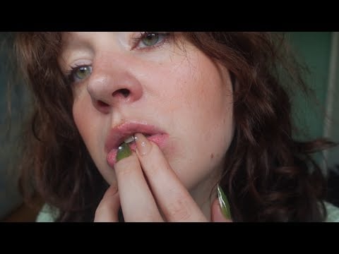 ASMR nothing but nail biting and teeth tapping (intense mouth sounds, no talking, close-up)