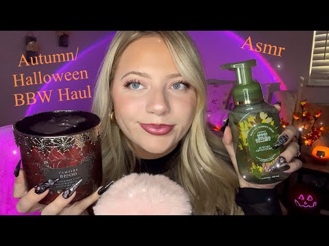 Asmr Autumn/Halloween Bath & Body Works Haul 👻🎃 Tapping, Scratching, Whispers