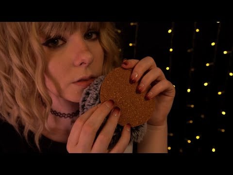 ASMR | gentle Tapping in the Rain - minimal Talking, Whispering, Wood, Cork, Plastic