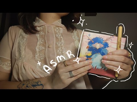 ASMR caseiro - Desenhando (sussurros, tappings, sons de papel e lápis)