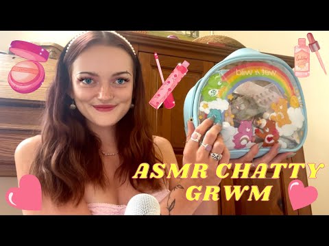 ASMR | Chatty Doing my Makeup! 💄💕 (Up-Close Whispers, tongue clicking, lofi)