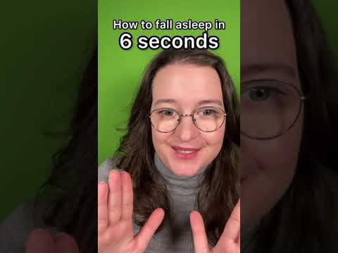 How to fall asleep in 6 seconds #shorts #shortsvideo #asmr