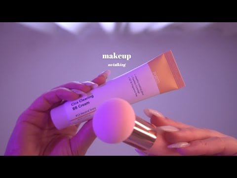 ASMR | No Talking | First Person Makeup On Your Face
